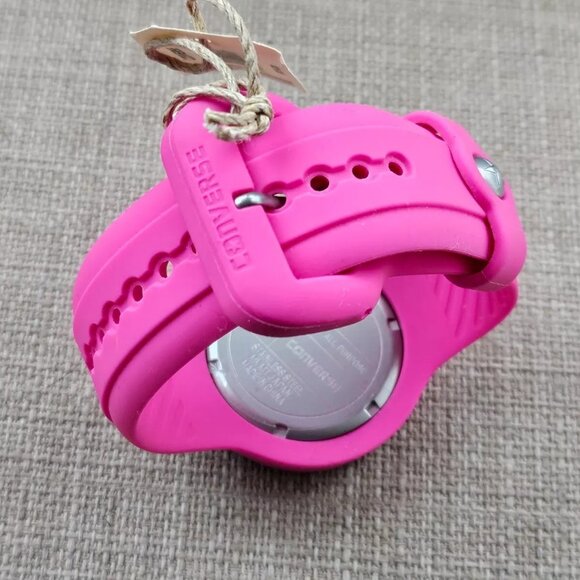 Converse Wristwatch Pink Rubber Sport Strap Unisex Analog Quartz Wrist Watch $65 main image 2